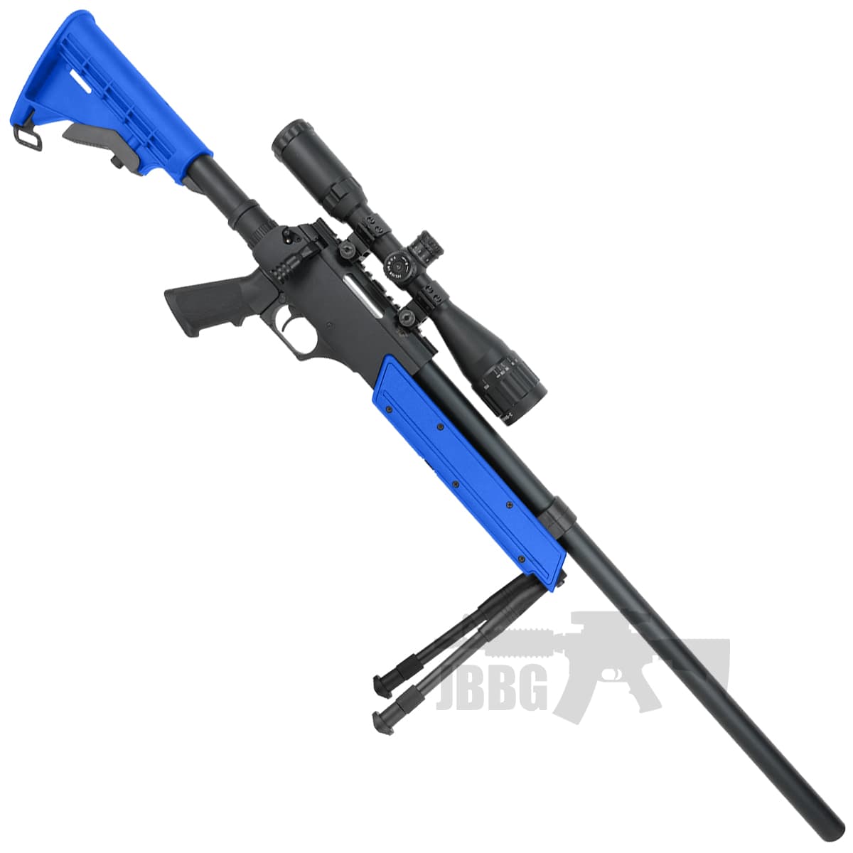 Bolt Action Airsoft Sniper Rifle R/L JG Works Blue