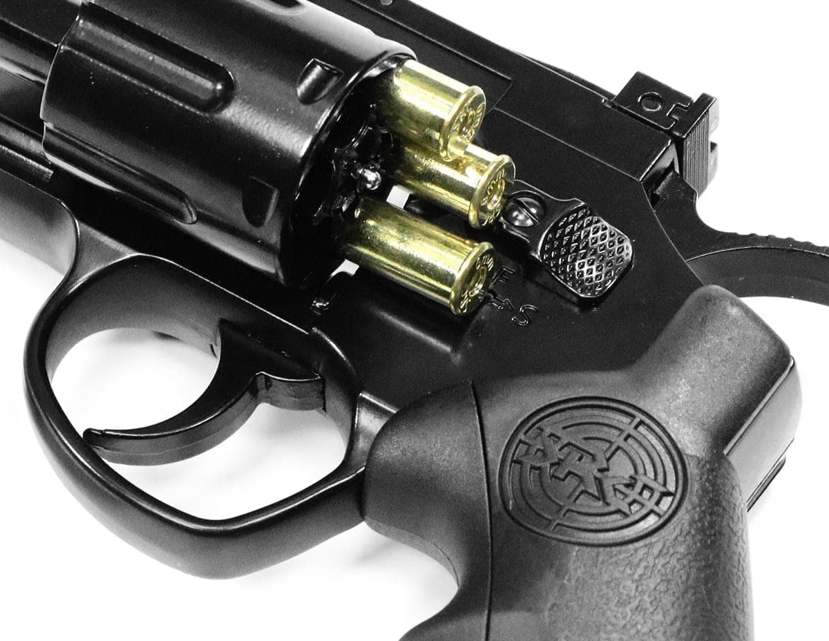 2.5 Inch Titan Full Metal CO2 Airsoft Revolver with Hard Case Blue — image 3