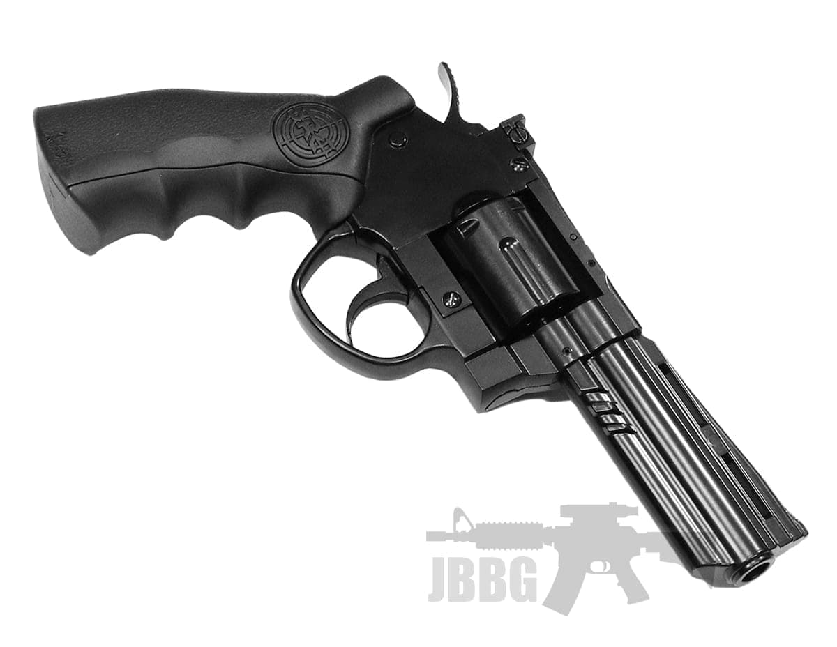 4 Inch Titan Full Metal Co2 Airsoft Revolver with Hard Case Pink — image 3