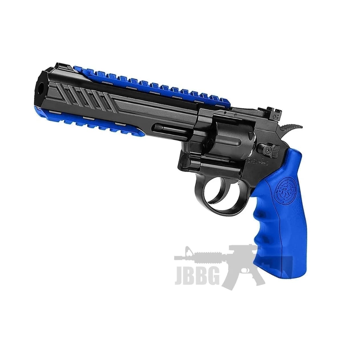 6 Inch Titan Full Metal CO2 Airsoft Revolver with Case Blue