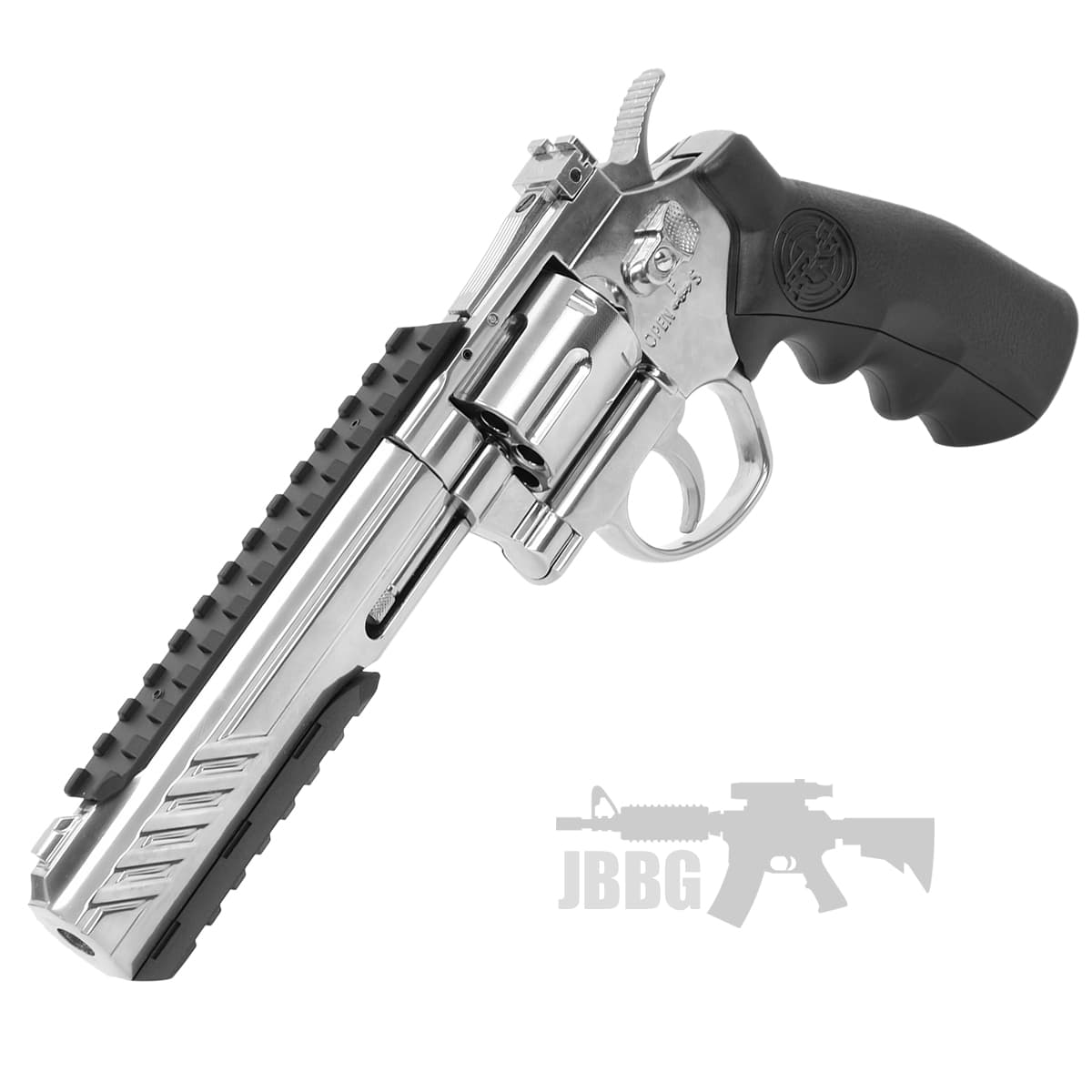 6 Inch Titan Platinum Ver CO2 Airsoft Revolver Blue — image 3