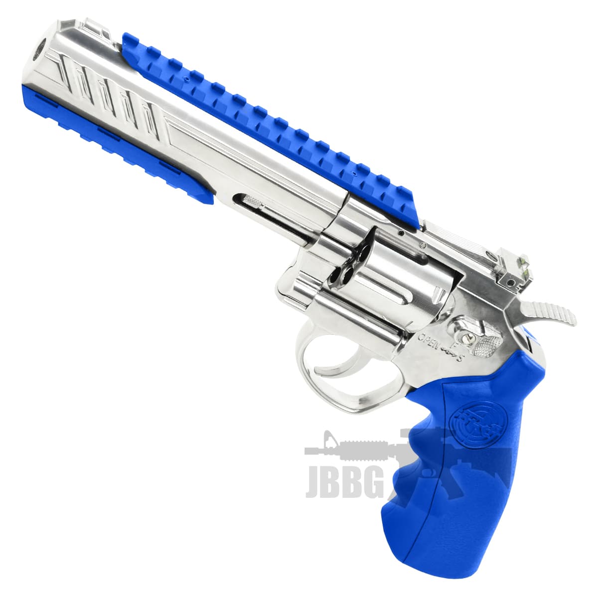 6 Inch Titan Platinum Ver CO2 Airsoft Revolver Blue
