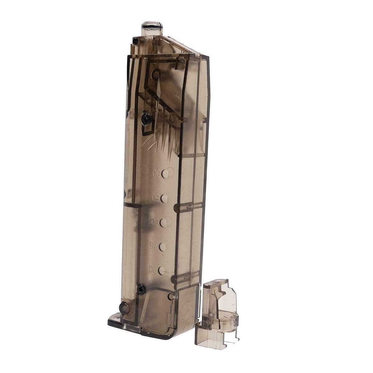 Airsoft Magazine Speed Loader Smoked 90rd 6mm bb's P-24