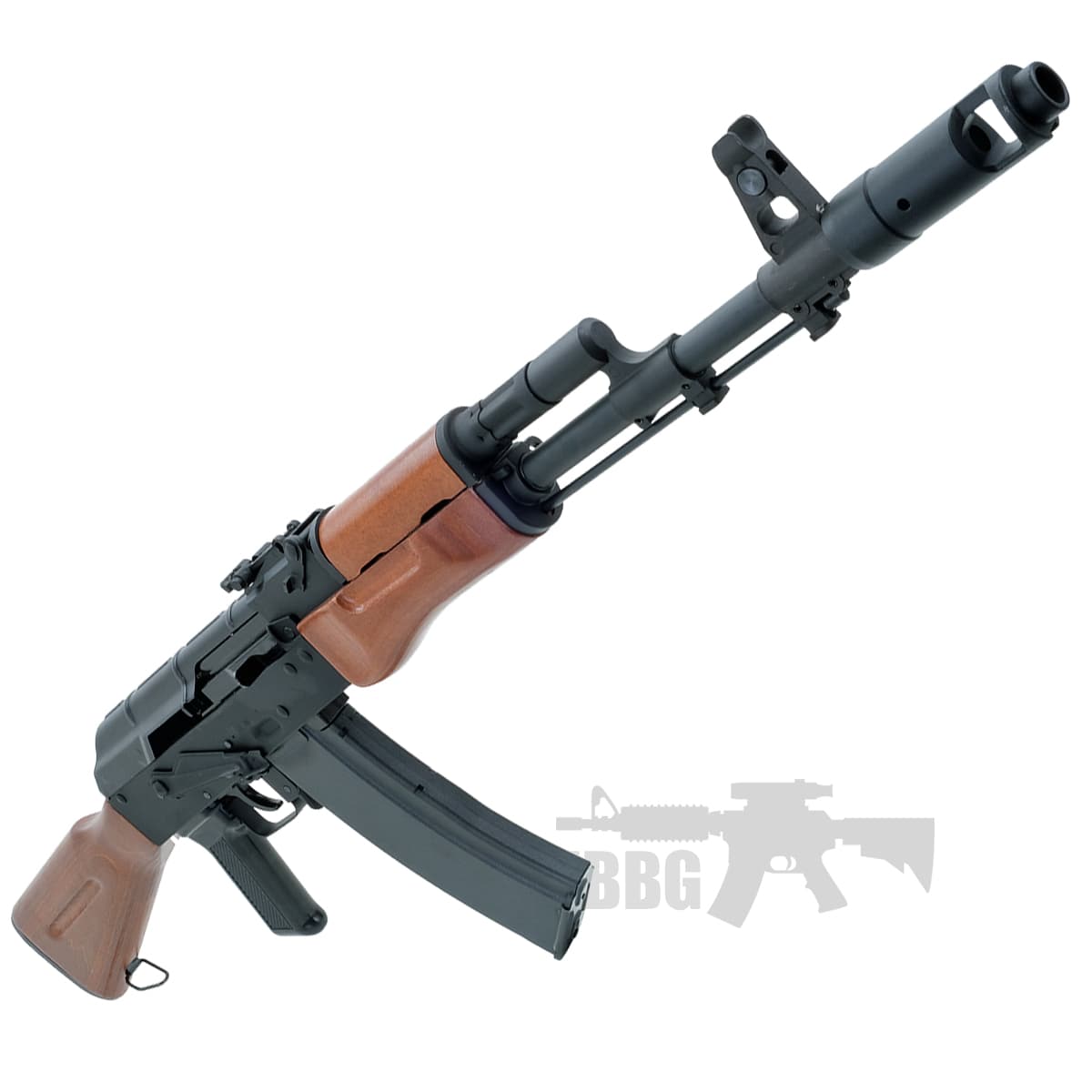 AK74 GBB Airsoft Gun Full Metal and Real Wood Gas Blowback Blue — image 3
