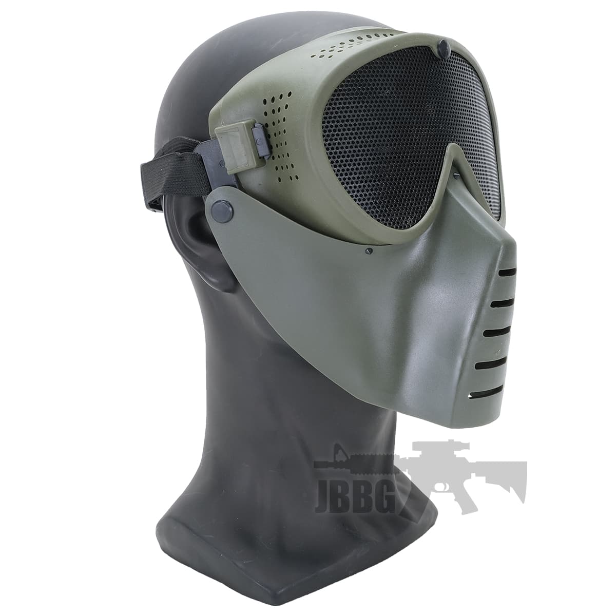 Full Face Fly Airsoft Mask V2 Dark with Round Holes — image 3