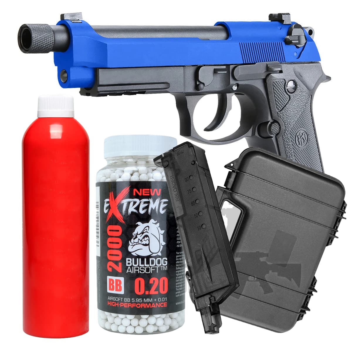 M92 Gas Blowback Gas Airsoft Pistol Bundle Offer