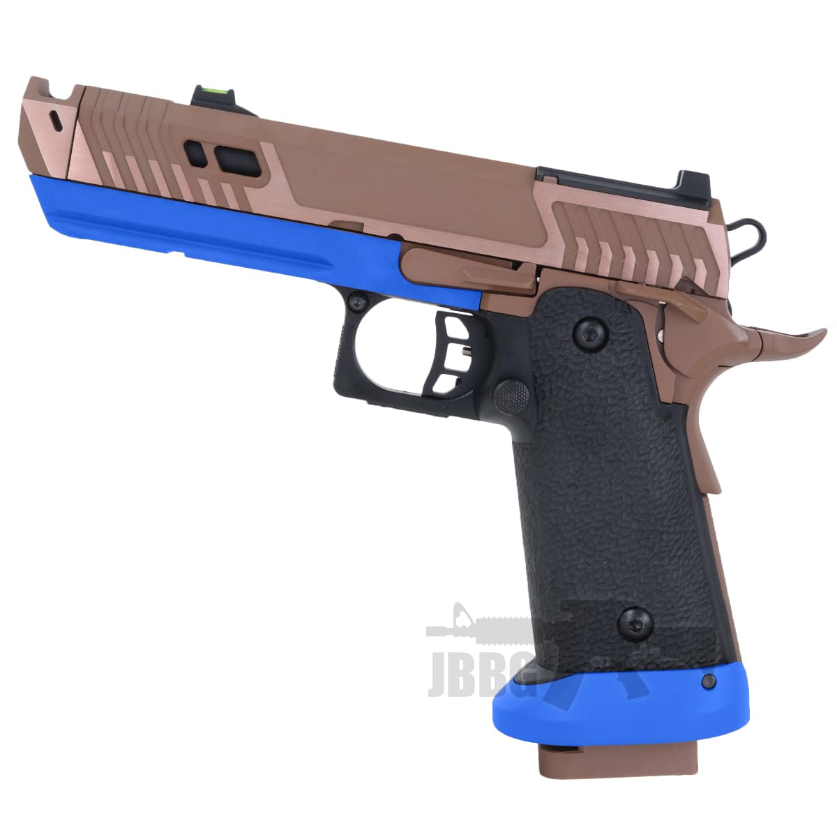 Sahara Viper Dual Power Blowback MOS Airsoft Pistol with Gas Mag Blue