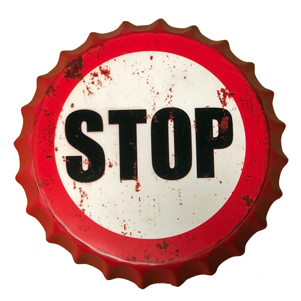 Vintage Sign Bottle Top