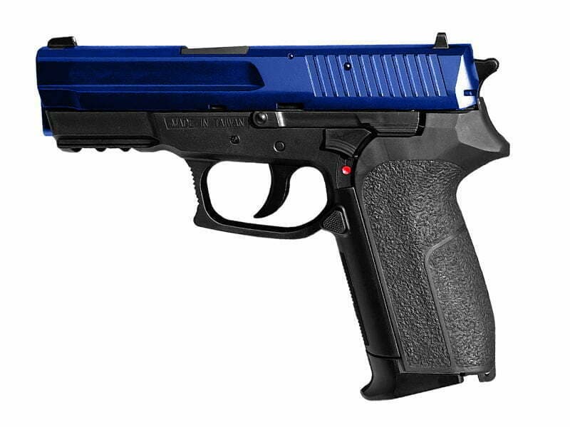 MLE Co2 Pistol (Fix Metal Slide) (Blue)