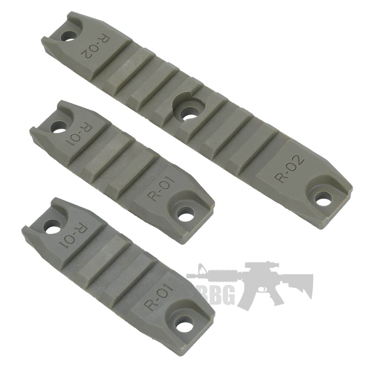 Tactical Nylon Picatinny Rail Set 3PCS