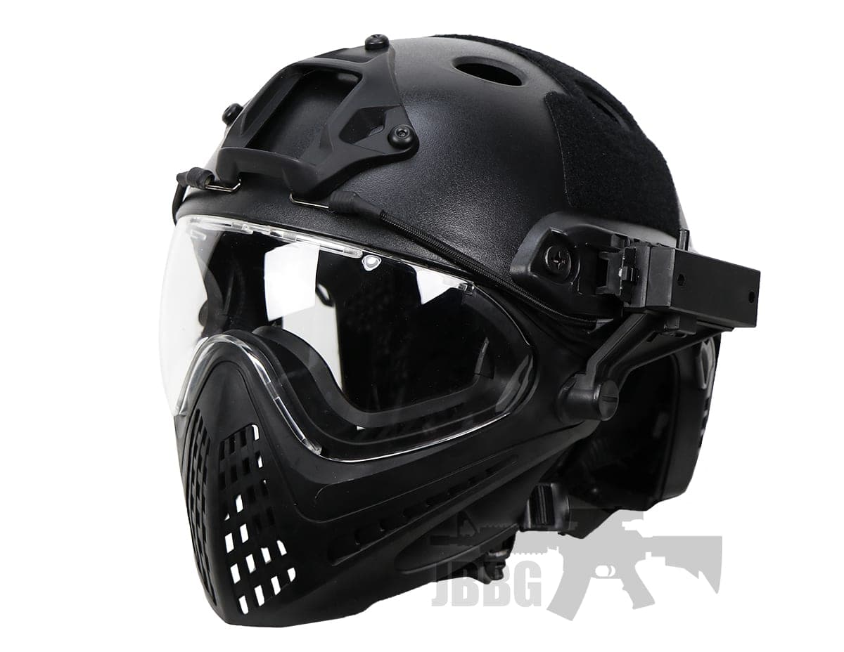 Tactical Piloteer Helmet and Mask for Airsoft Medium