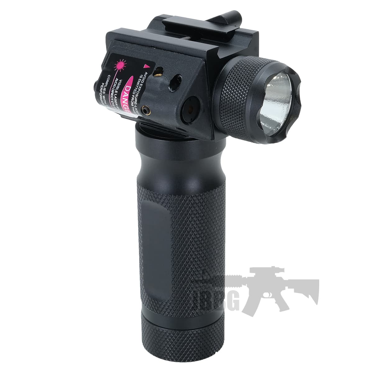 Tactical Vertical Fore Grip LED Flashlight, Red Dot Laser Targeting System