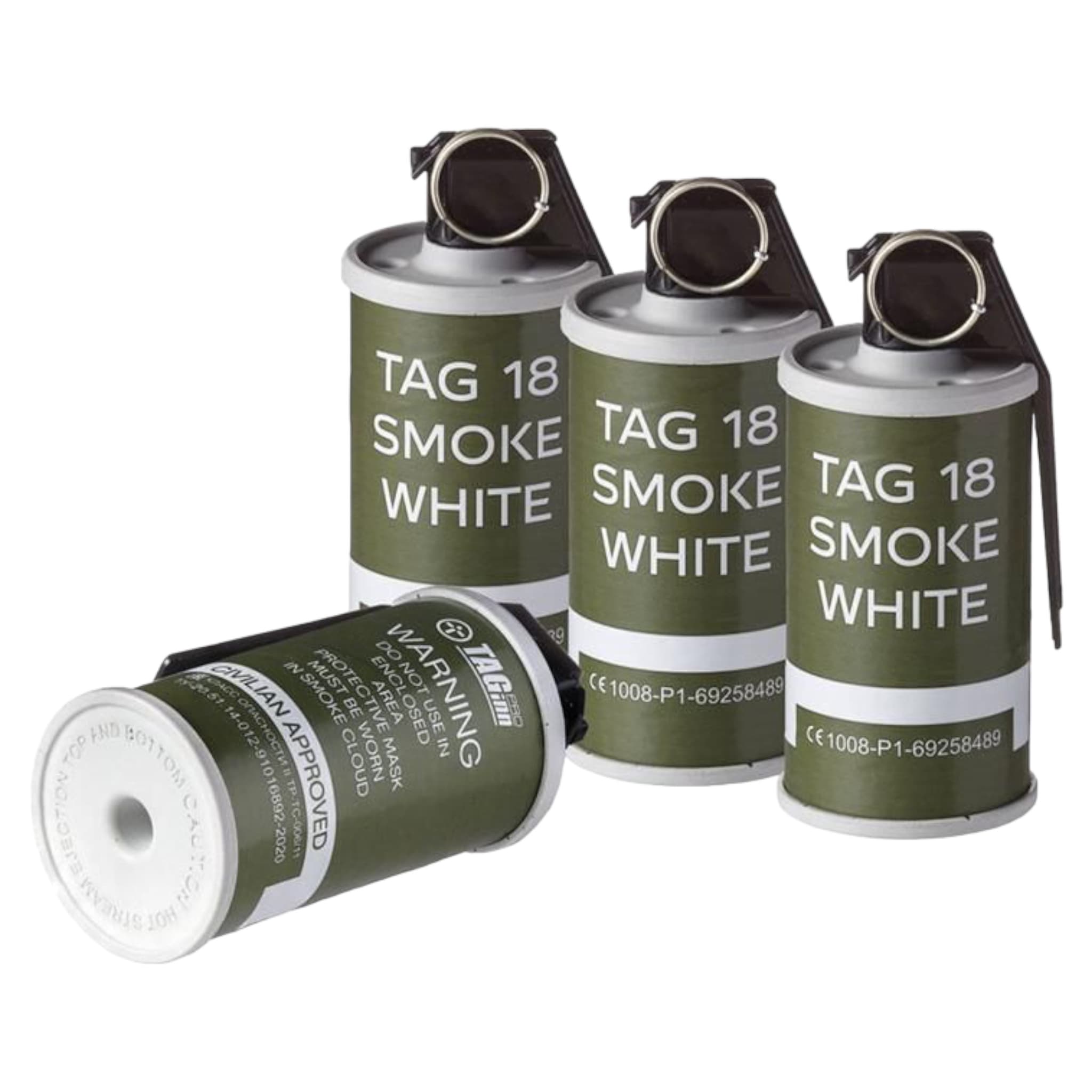TAG-18 Smoke White Screen Hand Grenade (Pack of 6) — image 3