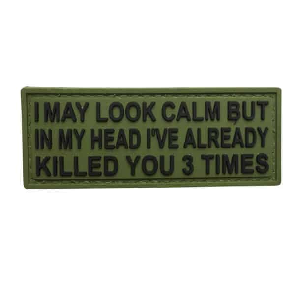 TPB I May Look Calm PVC Patch — image 2
