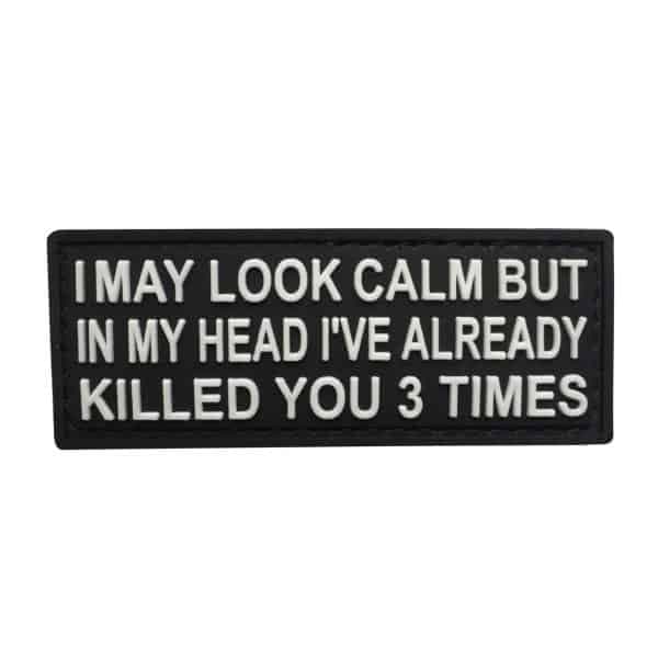 TPB I May Look Calm PVC Patch — image 3