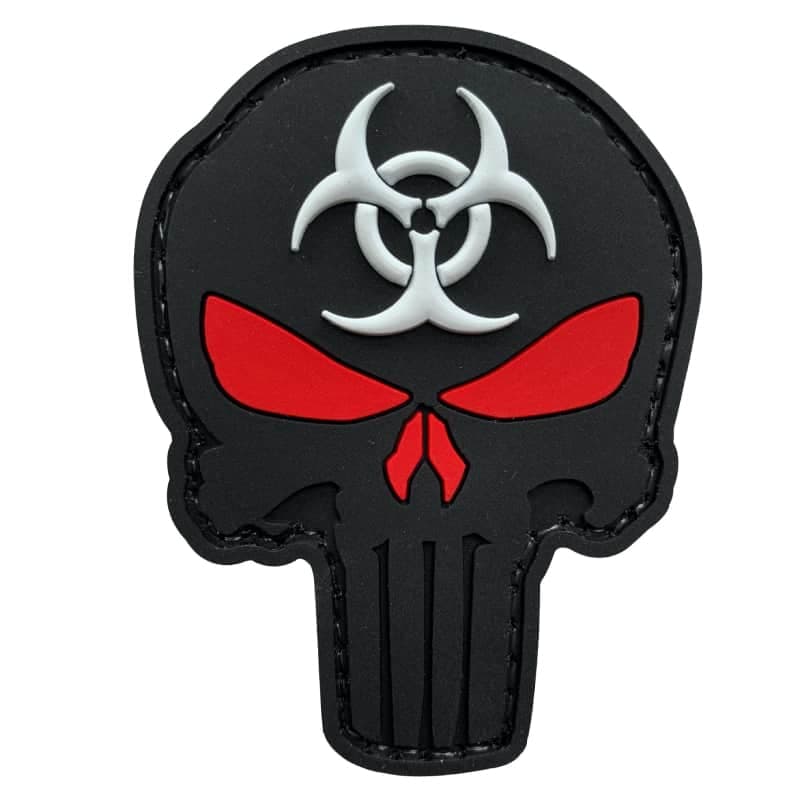 TPB Punisher Skull Biohazard Patch — image 2