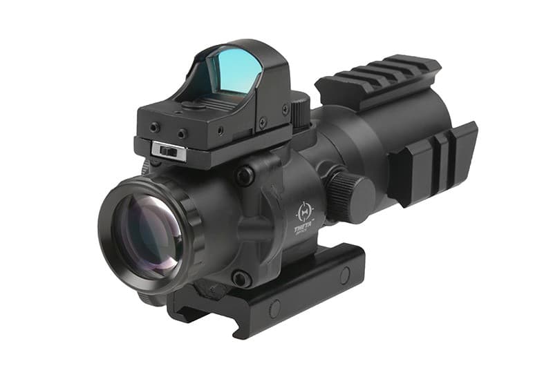 Optics Airsoft Rhino 4X32 Scope with Micro Red Dot Sight — image 2