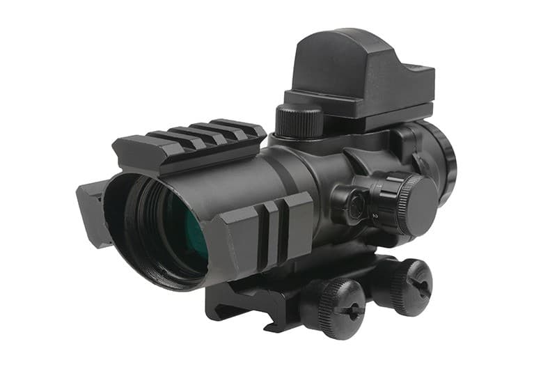 Optics Airsoft Rhino 4X32 Scope with Micro Red Dot Sight — image 3