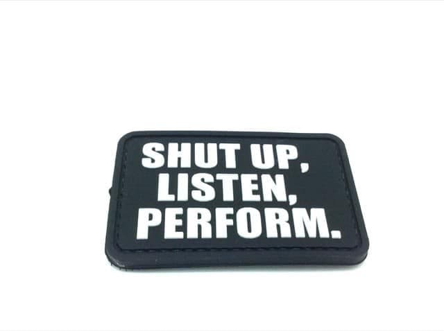 Shut up, listen, perform morale patch