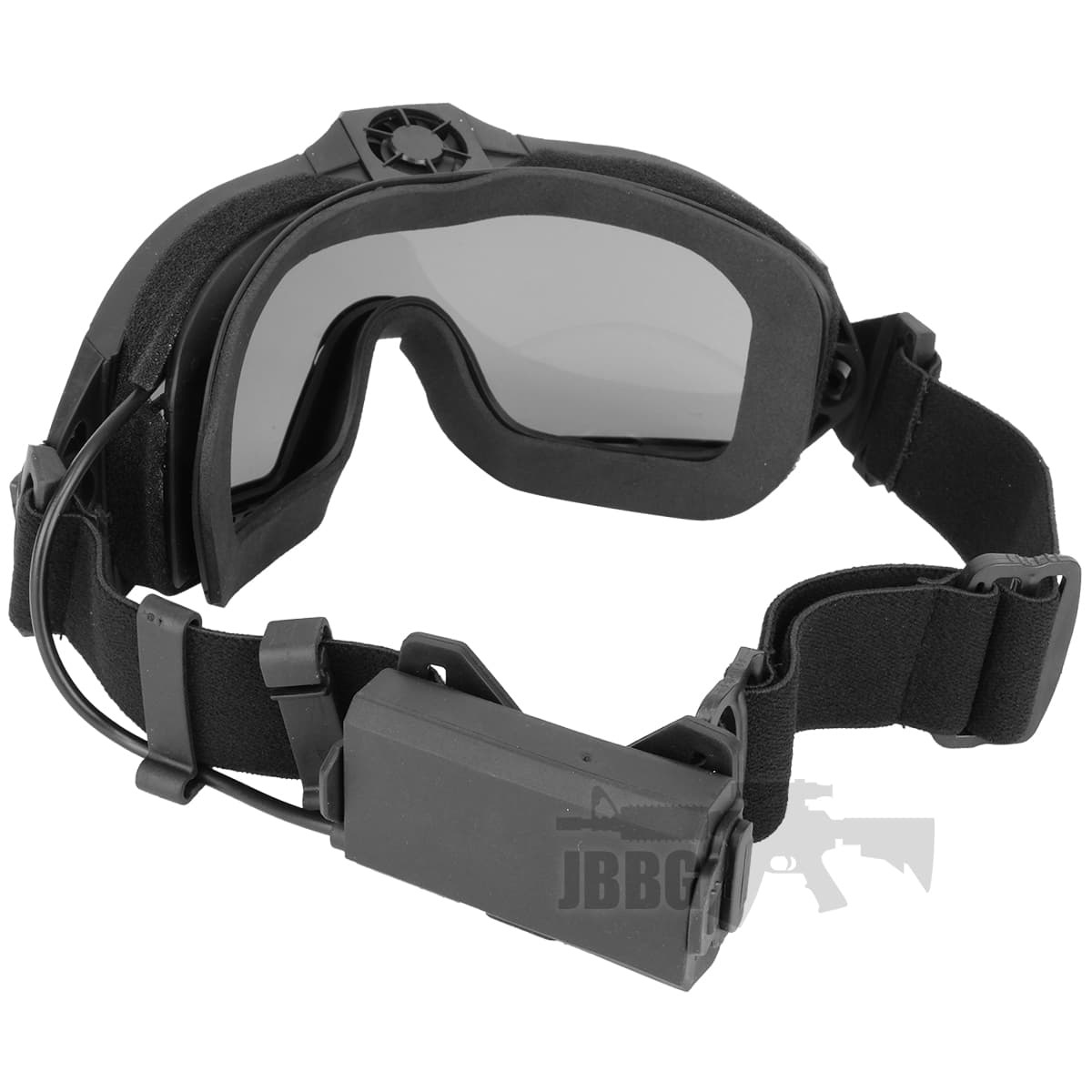 Tactical Airsoft Goggles with Fan Anti Fog and 2 Lenses in Zip Case — image 3