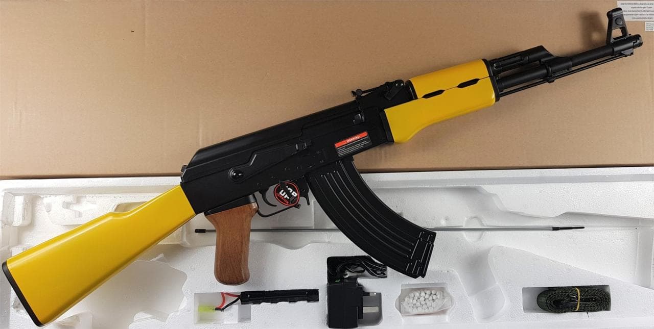 Tone Cyma AK47 CM522 Airsoft Gun – Yellow – Discontinued — image 2