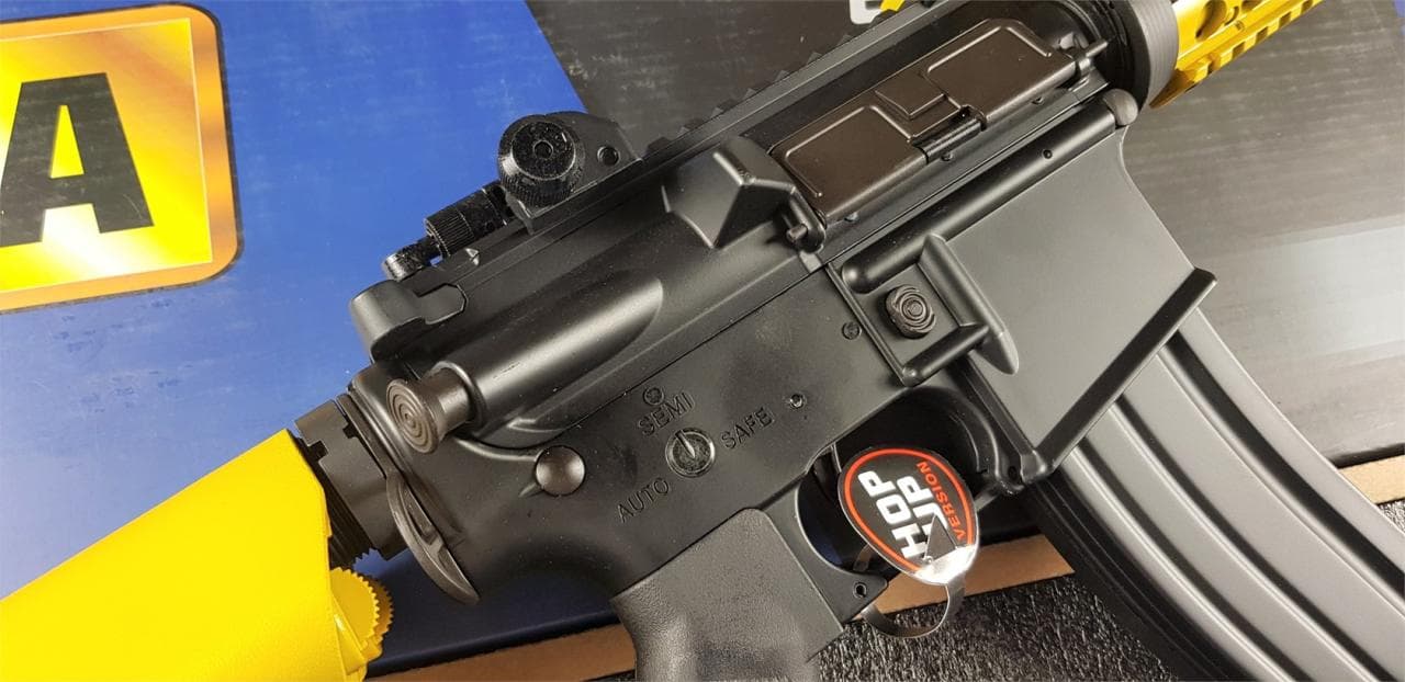 Tone Cyma M4 CQB RIS Carbine Airsoft Rifle – Yellow – Discontinued — image 3