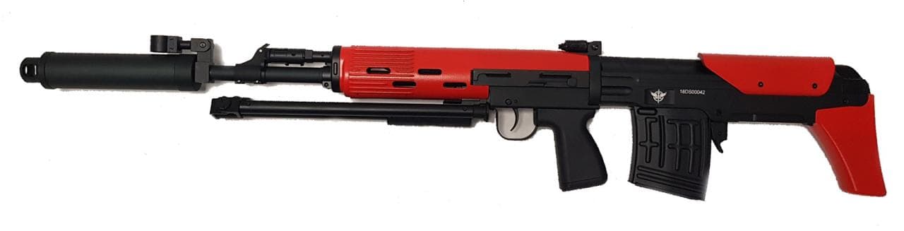 Tone JG (Jing Gong) SVU Electric Airsoft Sniper Rifle – Red — image 2