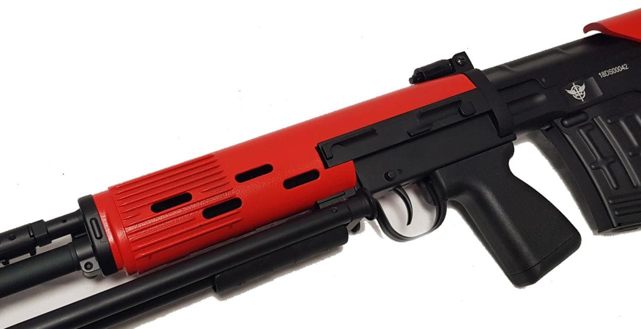 Tone JG (Jing Gong) SVU Electric Airsoft Sniper Rifle – Red — image 3