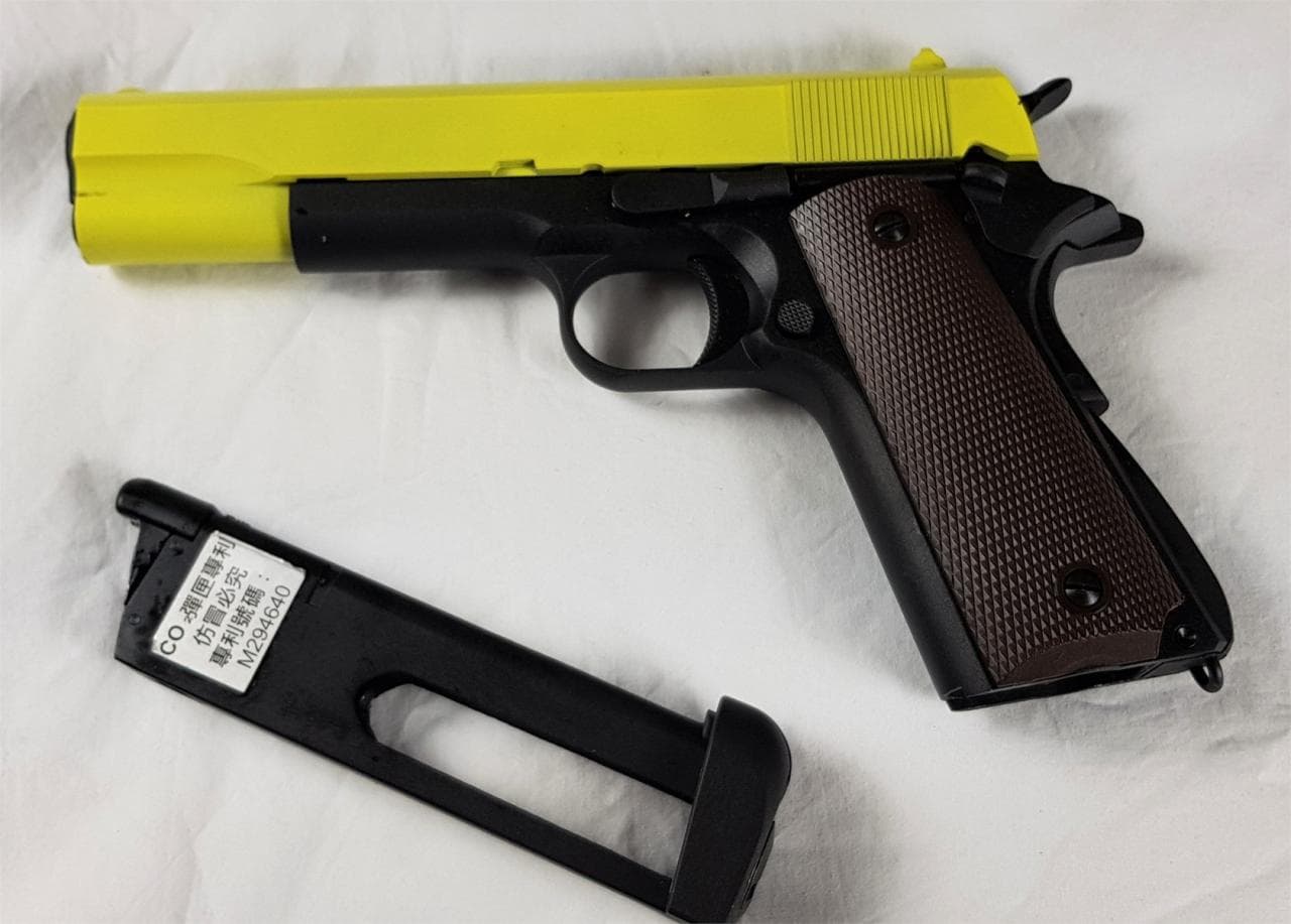 Tone KJ Works M1911 A1 Tactical co2 Gas Pistol – Yellow – Discontinued — image 2