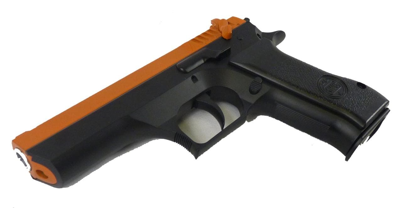 Two Tone KWC Baby Eagle co2 Airsoft Pistol – Orange — image 3