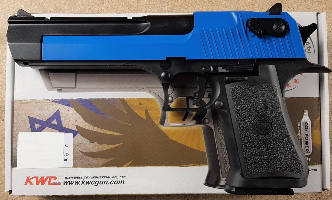 Tone KWC DE.50 co2 Full Metal Slide Airsoft Hand Cannon – Blue