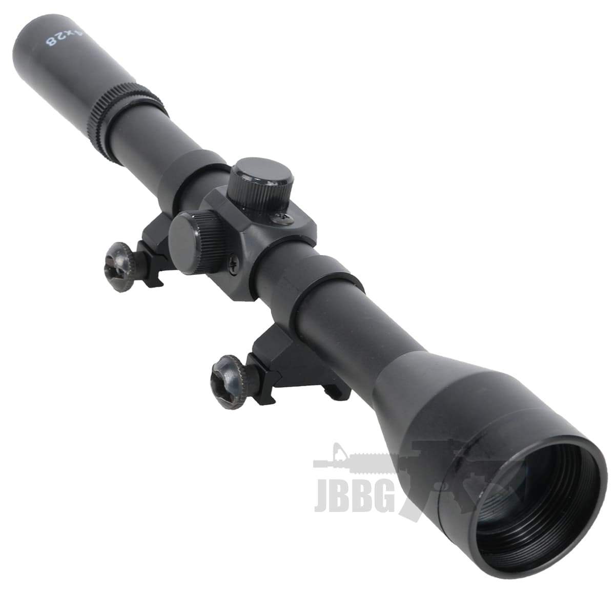 Fixed Power Air Rifle Scope 4×28 Compact Includes Picatinny Mounts