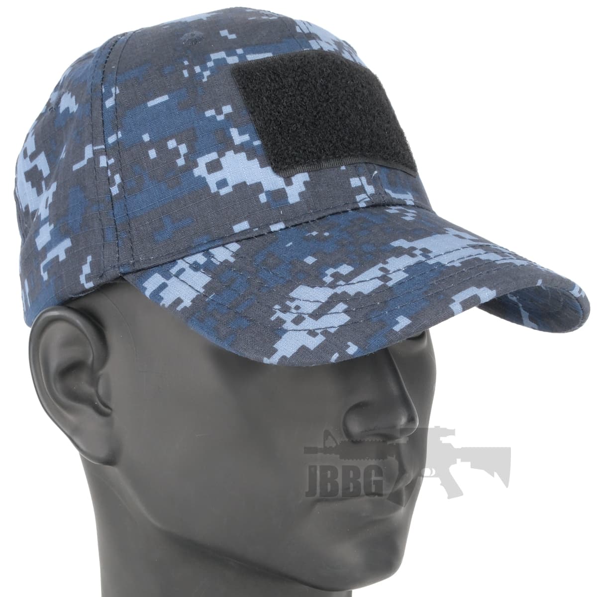 Marine Digital Camo Baseball Cap – Blue, Adjustable with Velcro Patches