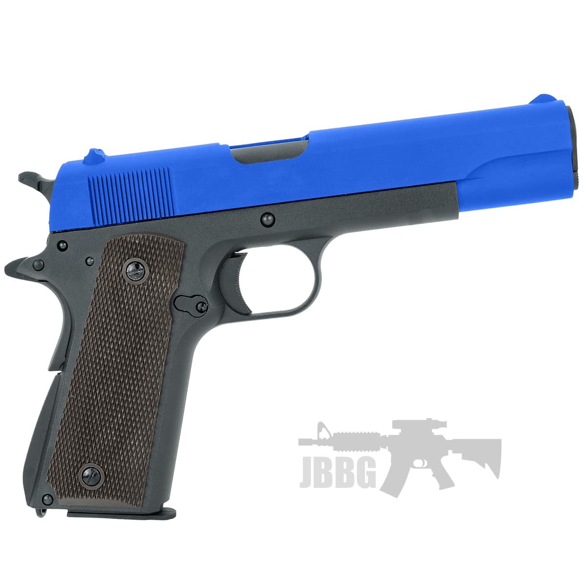 SR1911 Gas Blowback Half Metal Airsoft Pistol with Case Blue — image 2