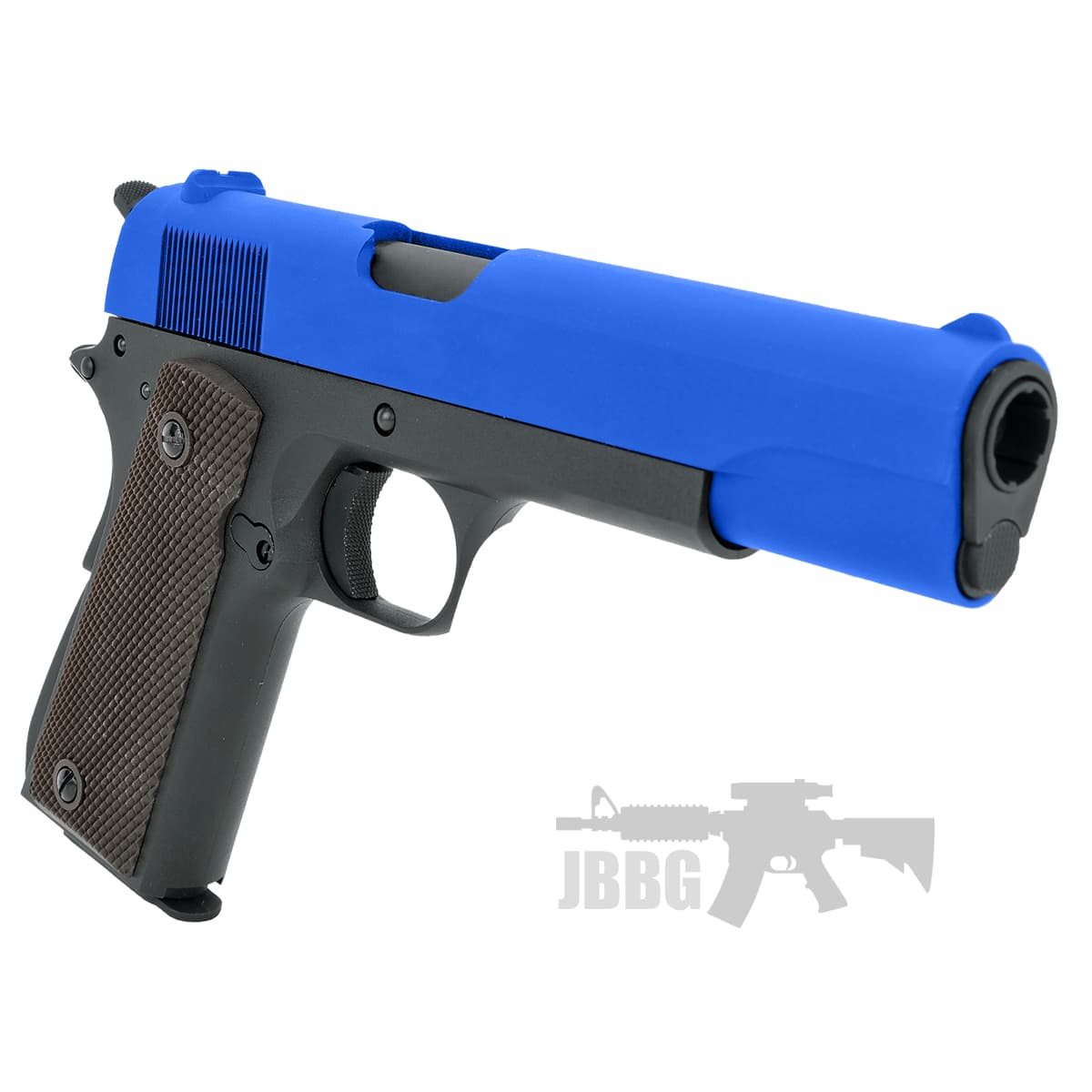 SR1911 Gas Blowback Half Metal Airsoft Pistol with Case Blue — image 3