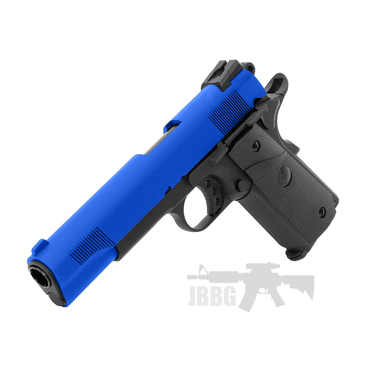 SR1911 MEU Gas Full Action Blowback Airsoft Pistol with Case Blue — image 3