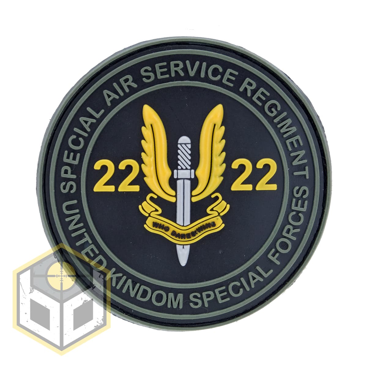 Special Air Service PVC Patch on Yellow UKSF-YELLOW