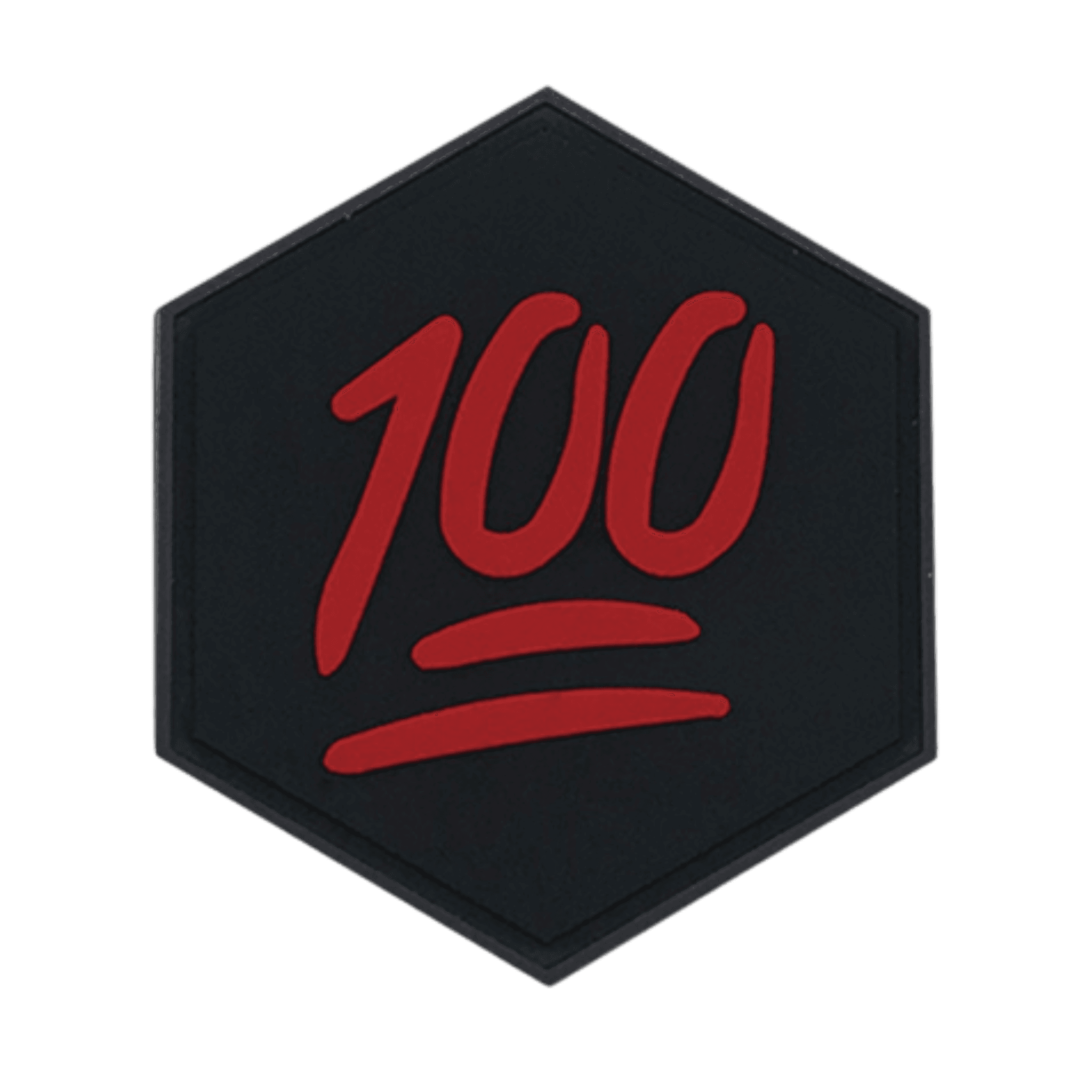 Hex PVC Patch 100 Points Emoji
