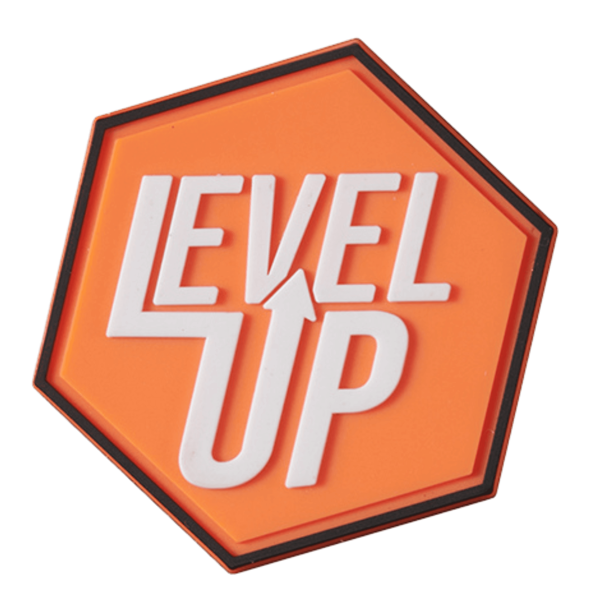 Hexagon PVC Patch "Level Up"