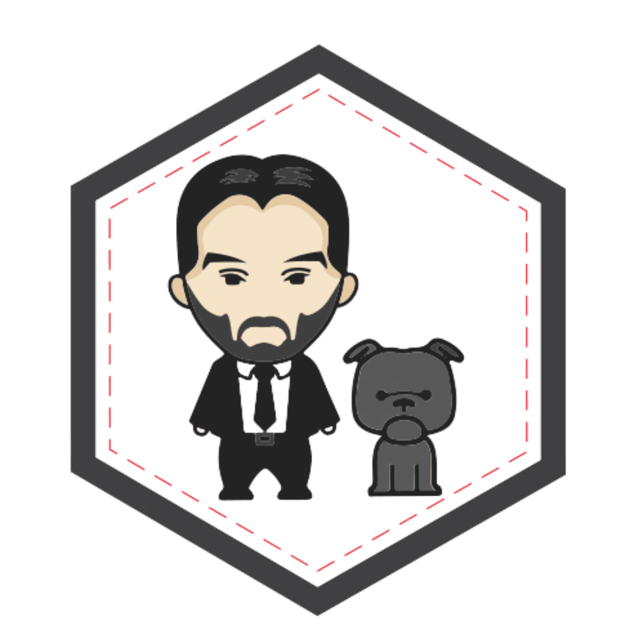 John Wick Companion PVC Patch