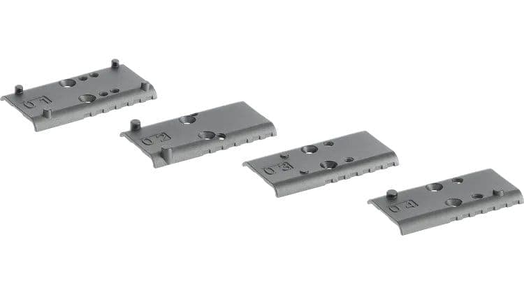 DI 4 PIASTRINE PER RED DOT PER GLOCK MOS