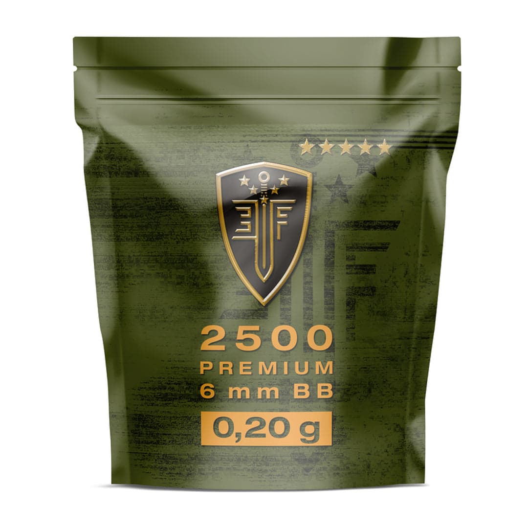 Elite Force Premium Airsoft BB’s 0.2 2500 Bag White