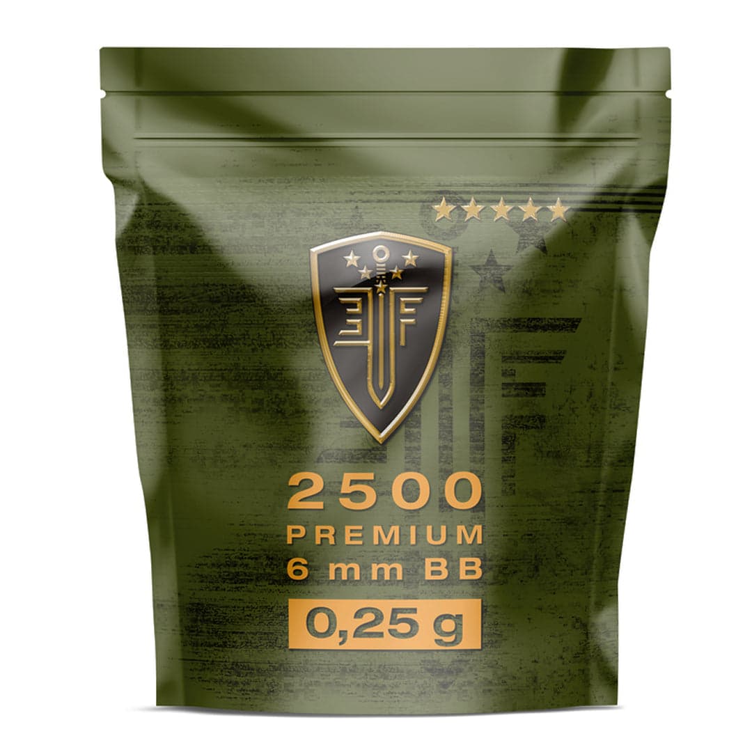 Elite Force Premium Airsoft Pelets BB’s .25g 2500 Bag White