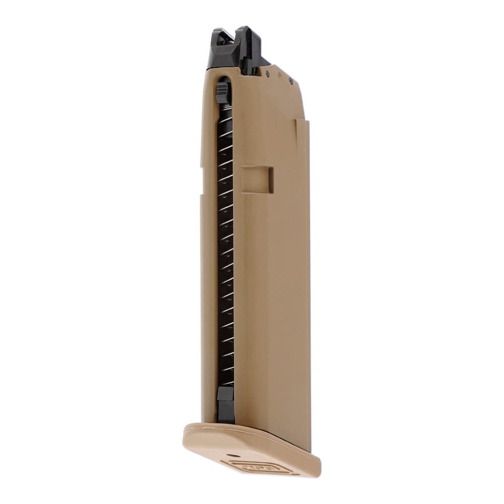 GLOCK 17 Gen5 Gas Airsoft Magazine Coyote 22rd 6mm bb’s