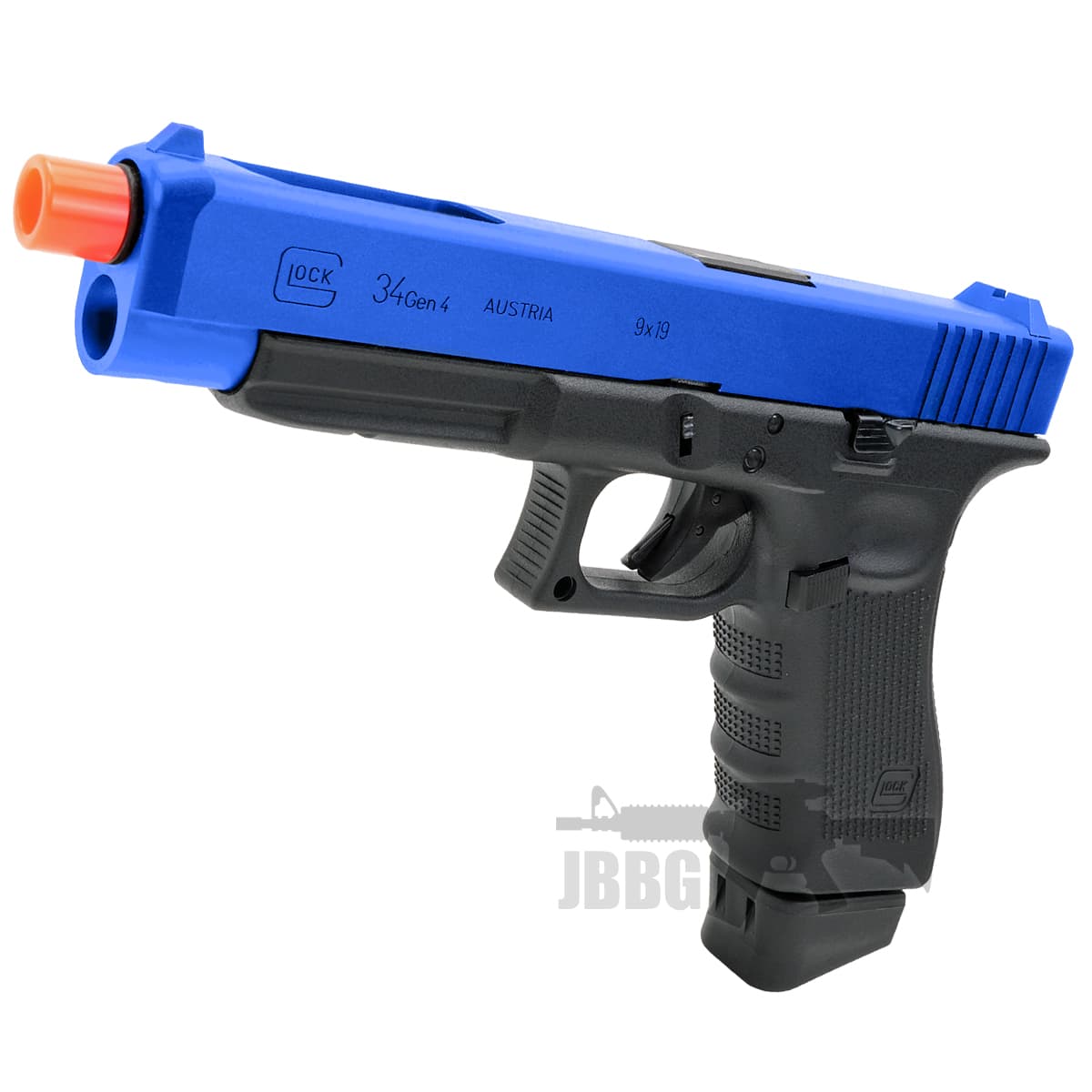 Glock 34 Gen4 Co2 Blowback Airsoft Pistol with Case Blue