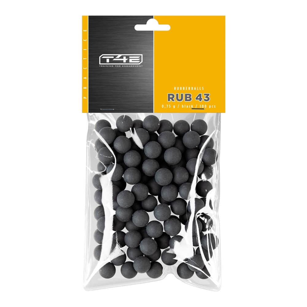 T4E Ammo bb’s Practice Rubber .43 100 Pack