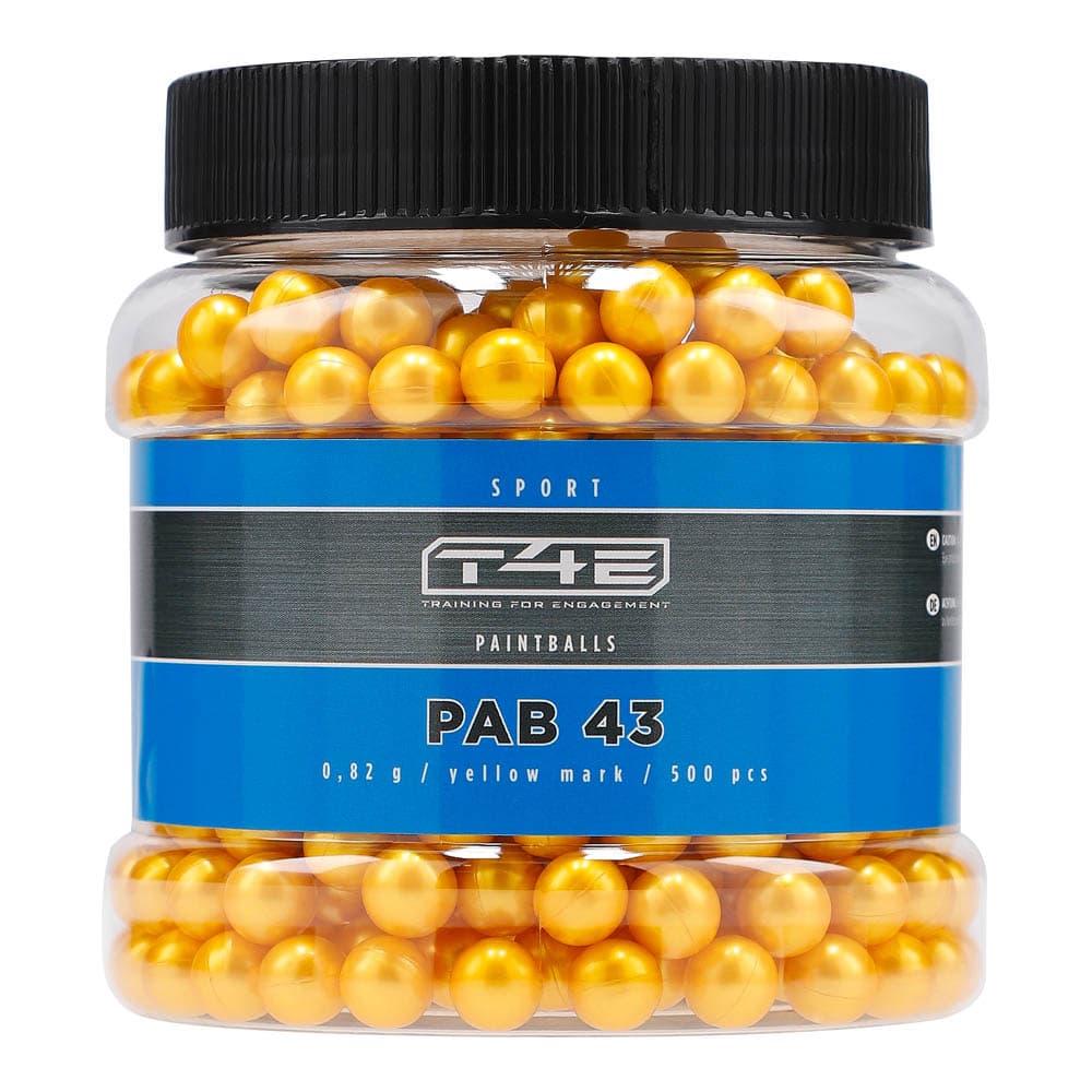 T4E Ammo Paintball Pellets PAB .43 Yellow 500
