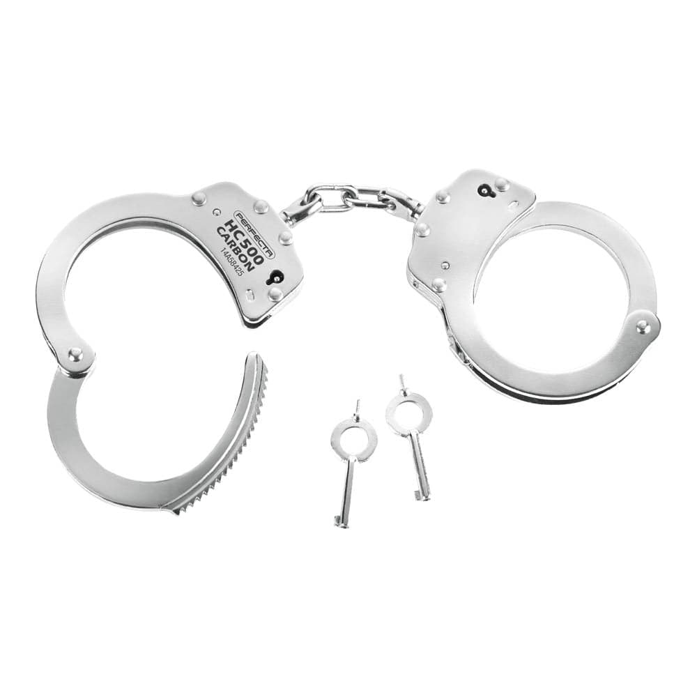 Tactical Perfecta HC 500 Carbon Steel Nickel Plated Hand Cuffs