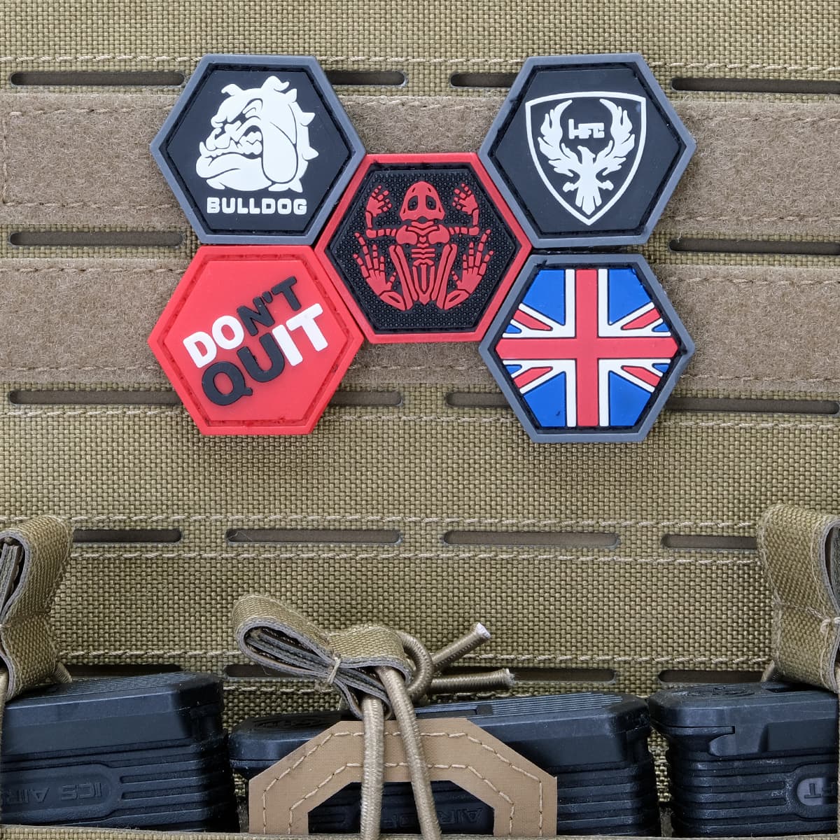 Navy Seals Skull Frogman Red Ballistic Hex Patch BH00019 — image 2