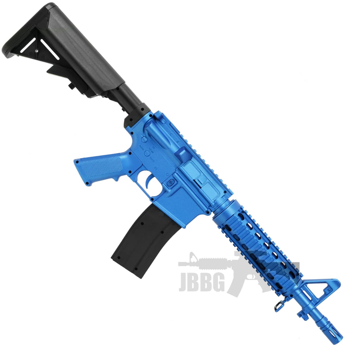 8907A M4 RIS CQB Spring Airsoft Gun Blue